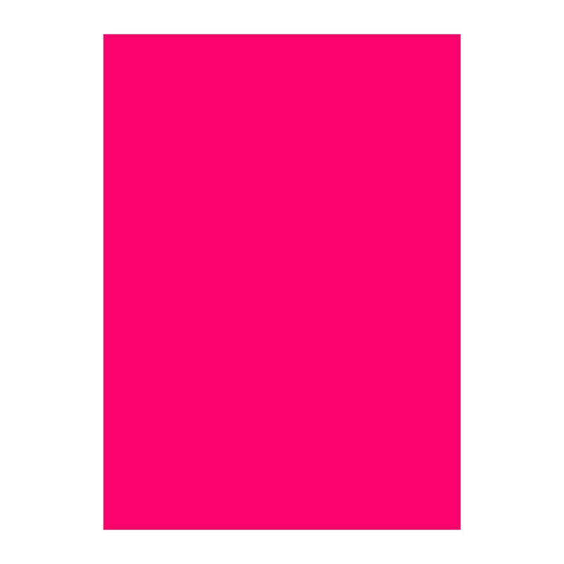Poppy Crafts A4 Premium Fluorescent Cardstock 10 Pack - Pink