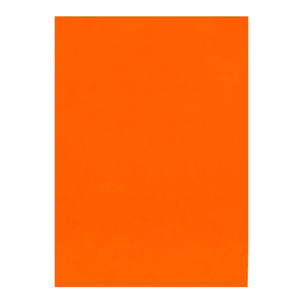 Poppy Crafts A4 Premium Fluorescent Cardstock 10 Pack - Deep Orange
