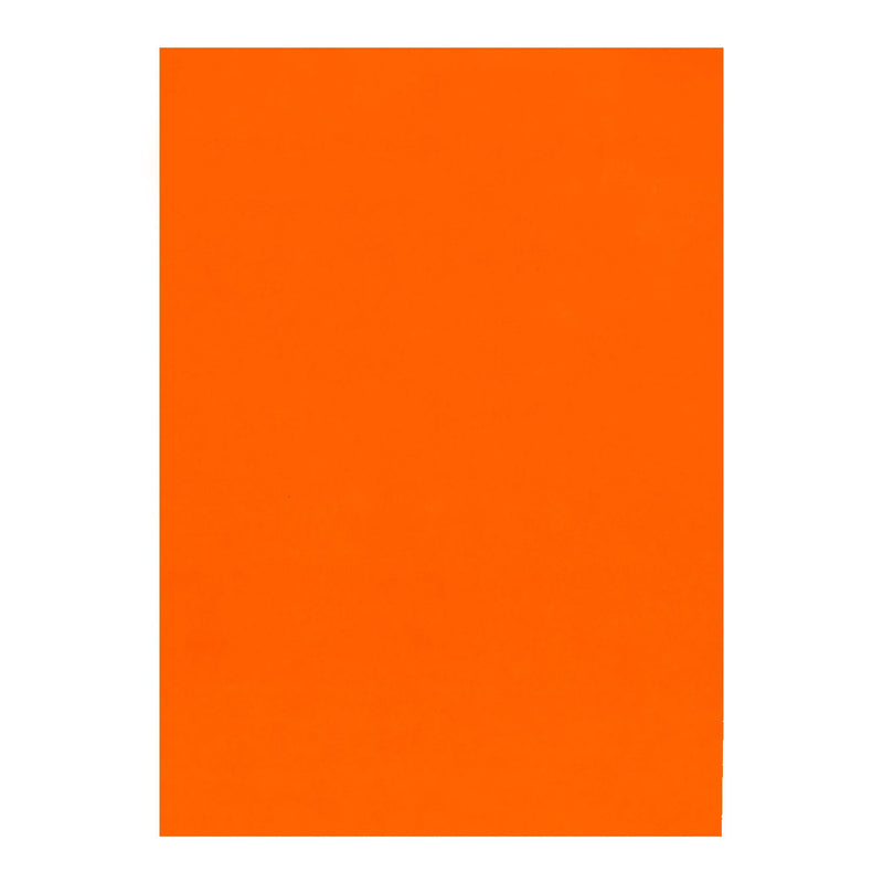 Poppy Crafts A4 Premium Fluorescent Cardstock 10 Pack - Deep Orange