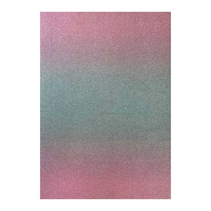 Poppy Crafts A4 Premium Ombre Glitter Cardstock 10 Pack - Christmas