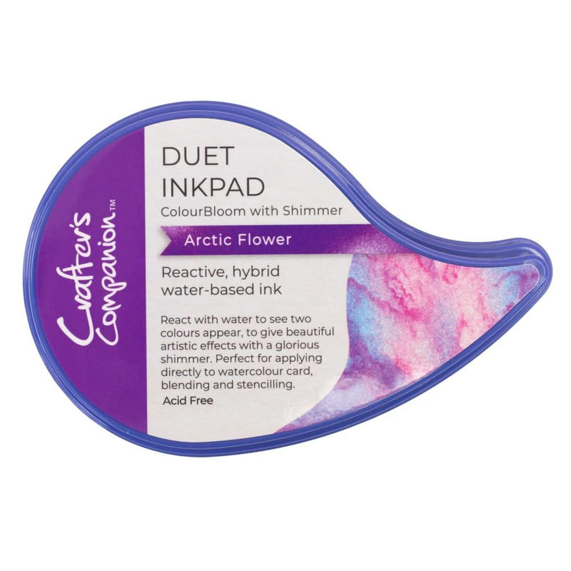 Crafter's Companion Duet ColourBloom Shimmer Inkpad Arctic Flower*