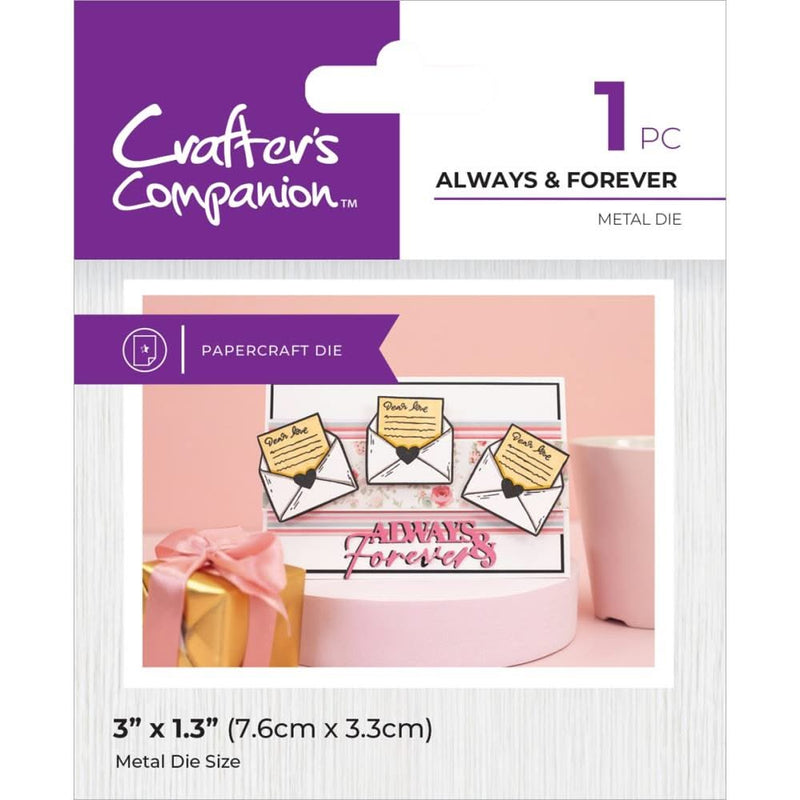 Crafters Companion love is in the Air Metal Die Always & Forever*