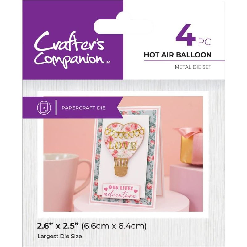 Crafters Companion Love is in the Air Metal Die Hot Air Balloon*
