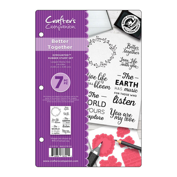 Crafter's Companion Ezmount Cling Set 5.5"x 8.5" - Better Together