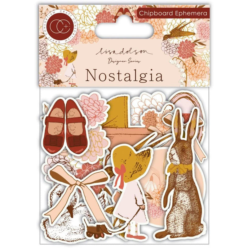 Craft Consortium Chipboard Ephemera Nostalgia