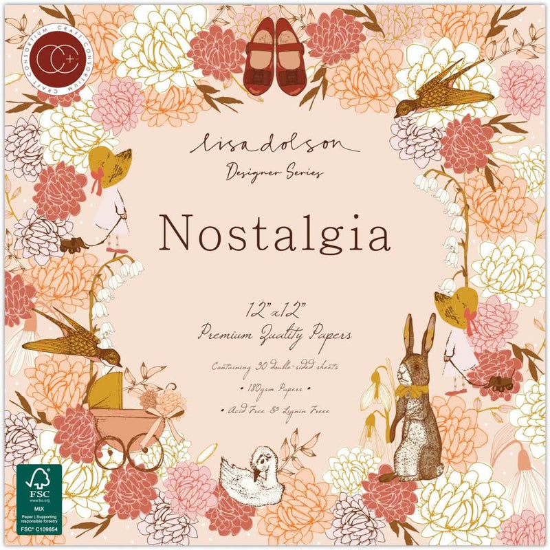 Craft Consortium Double-Sided Paper Pad 12"X12" 30/Pkg Nostalgia