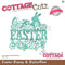 CottageCutz Dies - Easter Bunny & Butterflies 3.4"x 3.5"