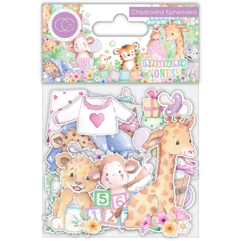 Craft Consortium Chipboard Ephemera 34/Pkg Little Ones
