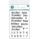 Craft Consortium Photopolymer Stamp set Days Of The Week, Journaling Phase 2