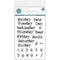 Craft Consortium Photopolymer Stamp set Days Of The Week, Journaling Phase 2