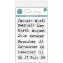 Craft Consortium Photopolymer Stamp set Journal - Months, Journaling Phase 2