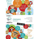 Studio Light Friendz CCL Sticker Paper Pad 4.13"X5.82"15/Pkg Nr. 38, On The Farm