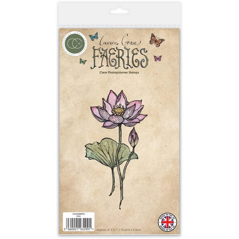 Craft Consortium Faeries Photopolymer Stamp Set Lotus
