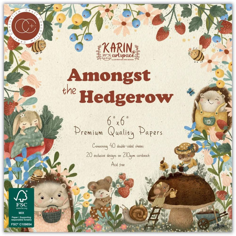 Craft Consortium Double-Sided Paper Pad 6"X6" 40/Pkg Amongst The Hedgerow