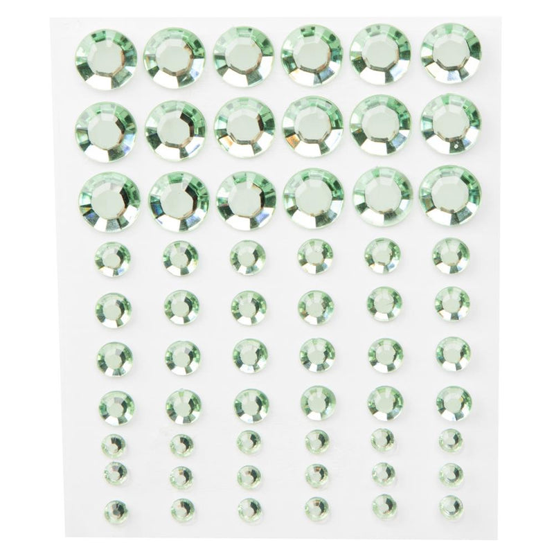 CousinDIY Adhesive Rhinestones 60/Pkg Green