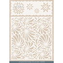 Find It Trading Card Deco Essentials Stencil Flowers A5, Purple Blossom