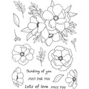Creative Expressions Jane's Doodles Clear Stamp Set 6"x 8" - Just For You*