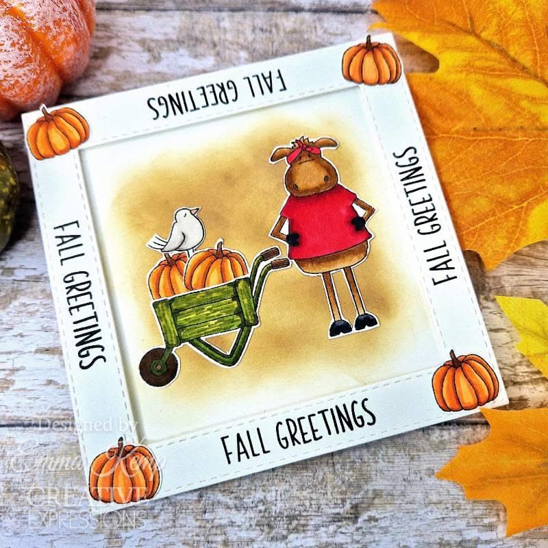 Creative Expressions Jane's Doodles Clear Stamp Set 6"x 8" - Apple Pumpkin Spice*