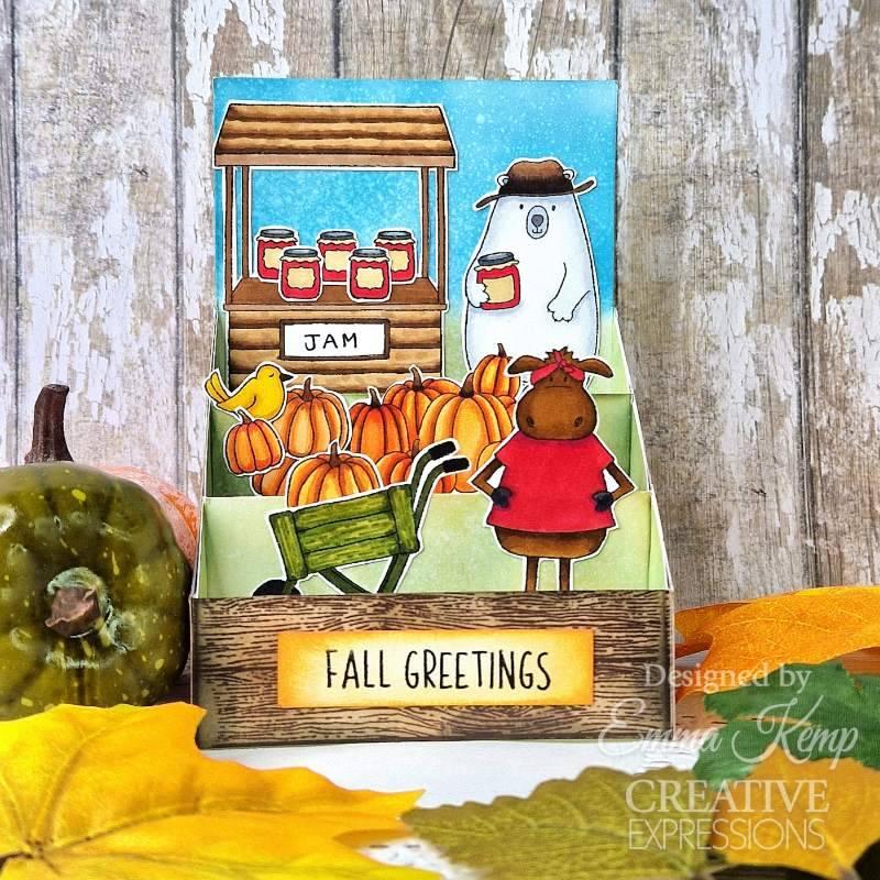 Creative Expressions Jane's Doodles Clear Stamp Set 6"x 8" - Apple Pumpkin Spice*