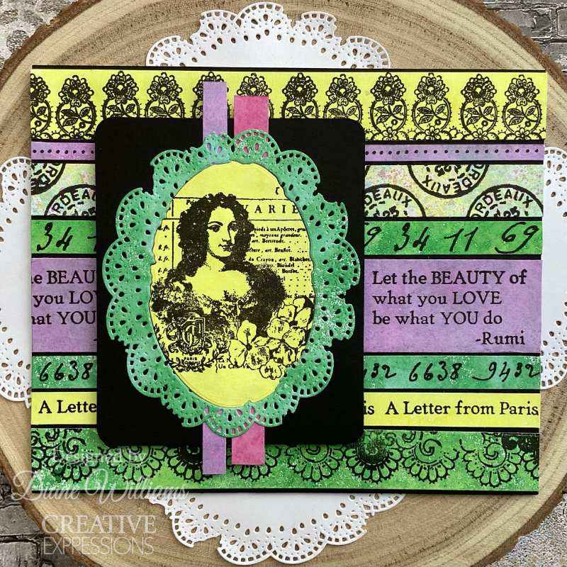 Creative Expressions Clear Stamp Set 6"x 8" By Sam Poole - Signatures From The Past 1