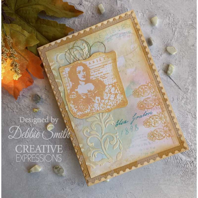 Creative Expressions Clear Stamp Set 6"x 8" By Sam Poole - Signatures From The Past 2