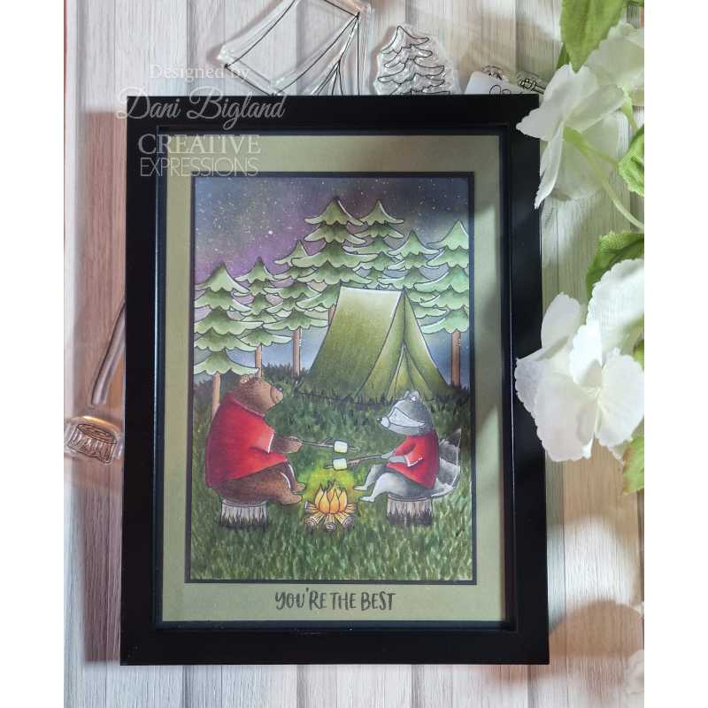 Creative Expressions Jane's Doodles Clear Stamp Set 6"x 8" - Gone Fishing*