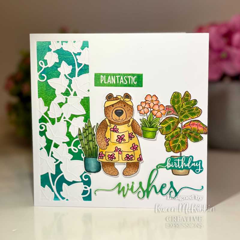 Creative Expressions Jane's Doodles Clear Stamp Set 6"x 8" - Plant Nursery
