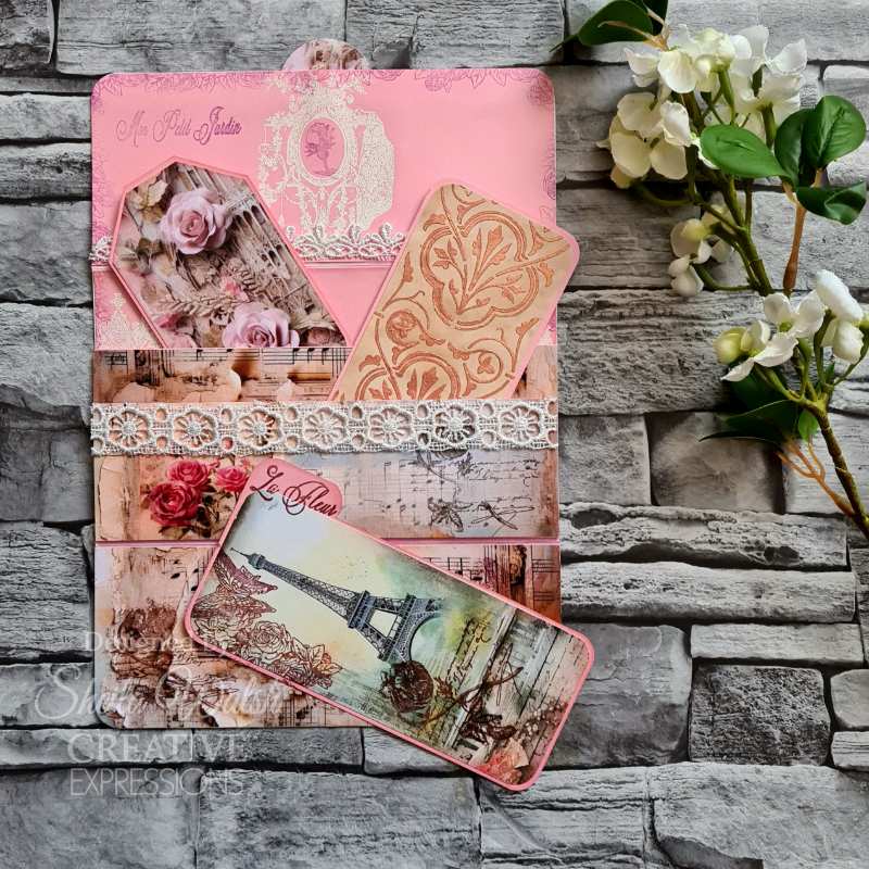 Creative Expressions Taylor Made Journals Clear Stamps 6"x 8" - Chateau Garden