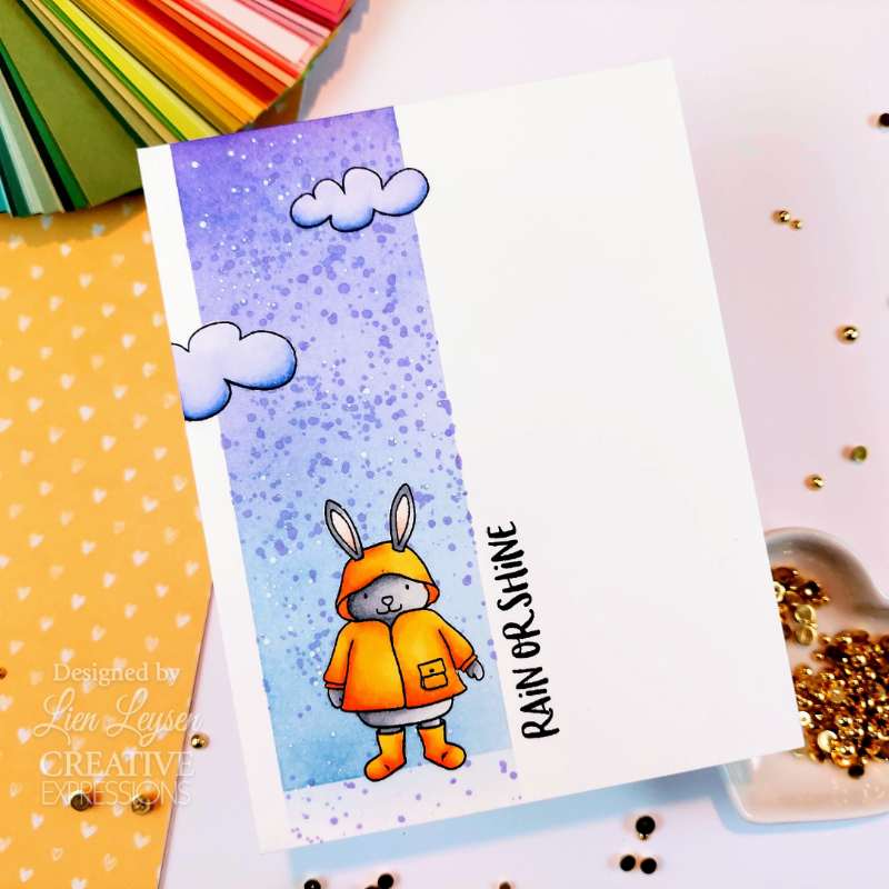 Creative Expressions Jane's Doodles Clear Stamp Set 4"x 6" - Dancing In The Rain*