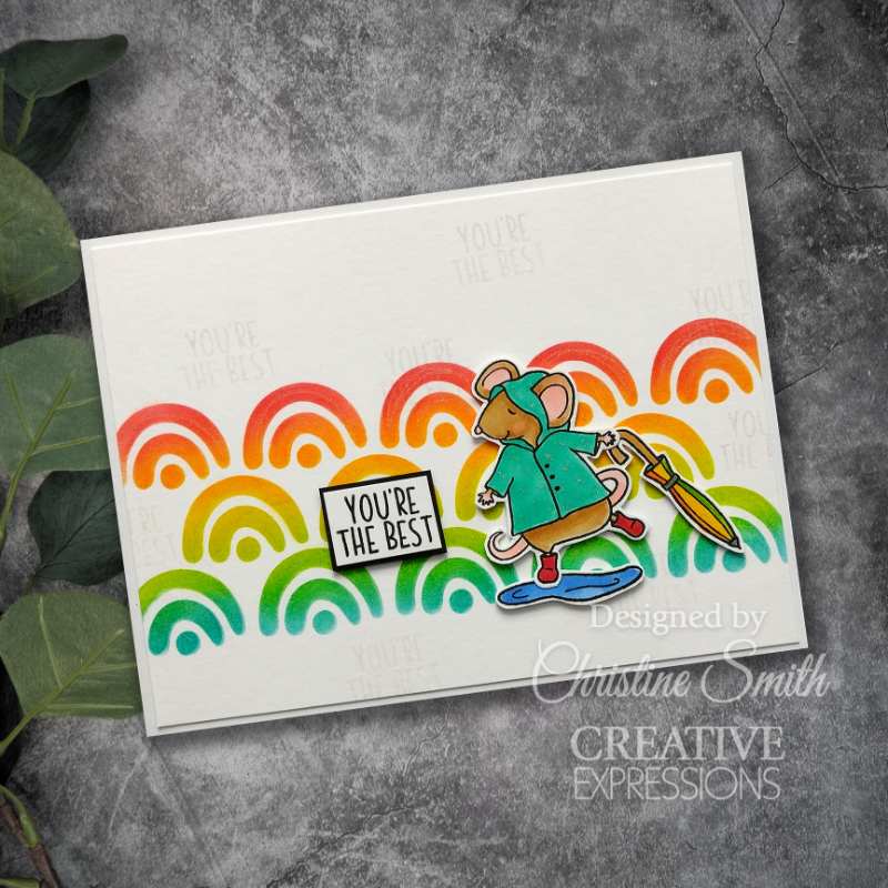 Creative Expressions Jane's Doodles Clear Stamp Set 4"x 6" - Dancing In The Rain*