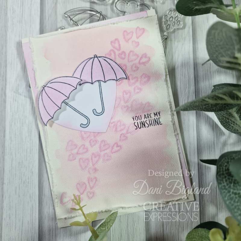 Creative Expressions Jane's Doodles Clear Stamp Set 4"x 6" - Rain or Shine*