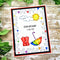 Creative Expressions Jane's Doodles Clear Stamp Set 4"x 6" - Rain or Shine*