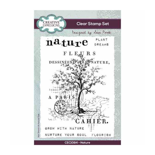 Creative Expressions Clear Stamp Set 4"x 6" By Sam Poole - Nature