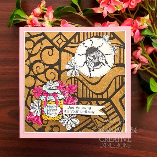 Creative Expressions Clear Stamp Set 6"x 8" By Dora Shrive - Bee Amazing