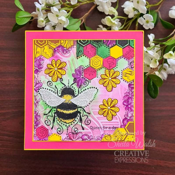 Creative Expressions Clear Stamp Set 6"x 8" By Dora Shrive - Bee Amazing