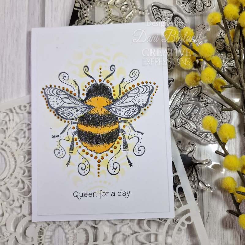 Creative Expressions Clear Stamp Set 6"x 8" By Dora Shrive - Bee Amazing