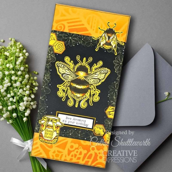 Creative Expressions Clear Stamp Set 6"x 8" By Dora Shrive - Bee Amazing