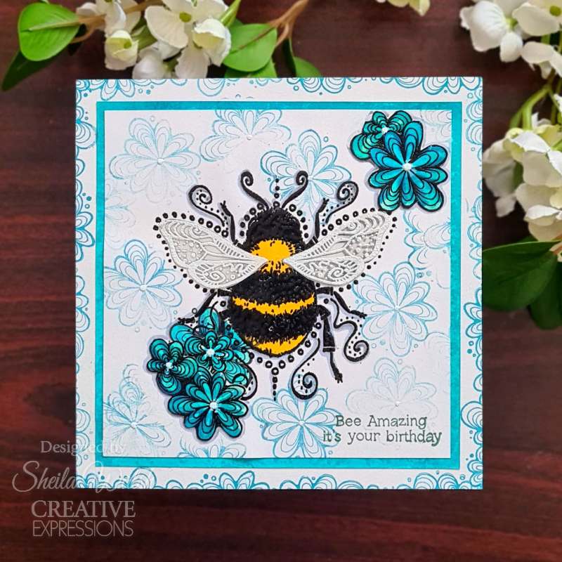 Creative Expressions Clear Stamp Set 6"x 8" By Dora Shrive - Bee Amazing