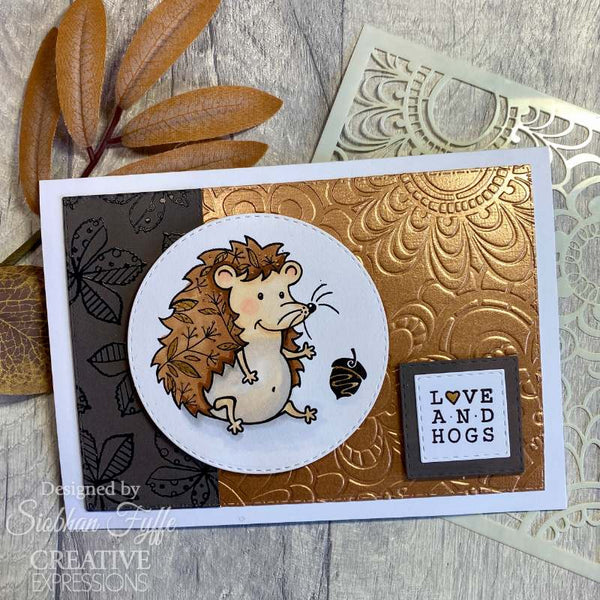 Creative Expressions Clear Stamp Set 6"x 8" By Dora Shrive - Hedgehogs