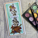 Creative Expressions Clear Stamp Set 6"x 8" By Dora Shrive - Hedgehogs