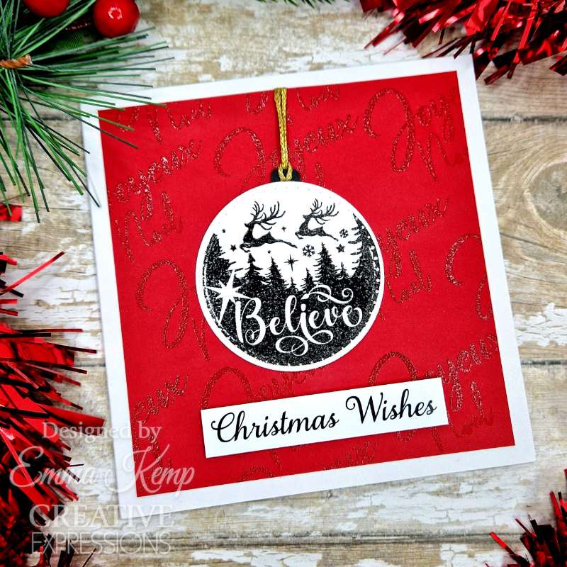 Creative Expressions Taylor Made Journals Clear Stamp 6"x 8" - Believe