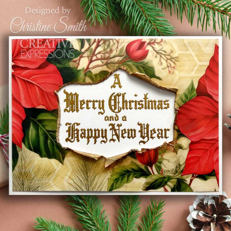 Creative Expressions Taylor Made Journals Clear Stamp 6"x 8" - Seasons Greetings