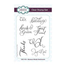 Creative Expressions Clear Stamp Set 4"x 6" - Blossom Wreath Sentiments