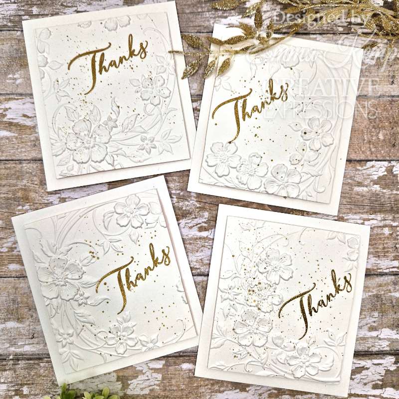 Creative Expressions Clear Stamp Set 4"x 6" - Blossom Wreath Sentiments