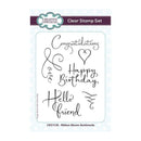 Creative Expressions Clear Stamp Set 4"x 6" - Ribbon Bloom Sentiments