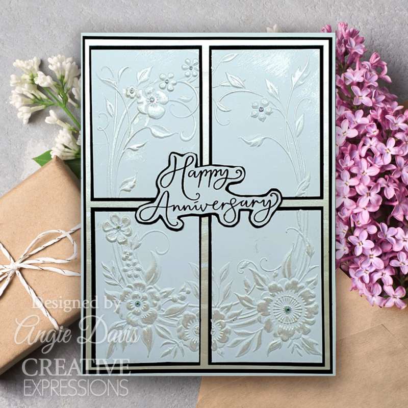 Creative Expressions Clear Stamp Set 4"x 6" - Floral Symphony Sentiments