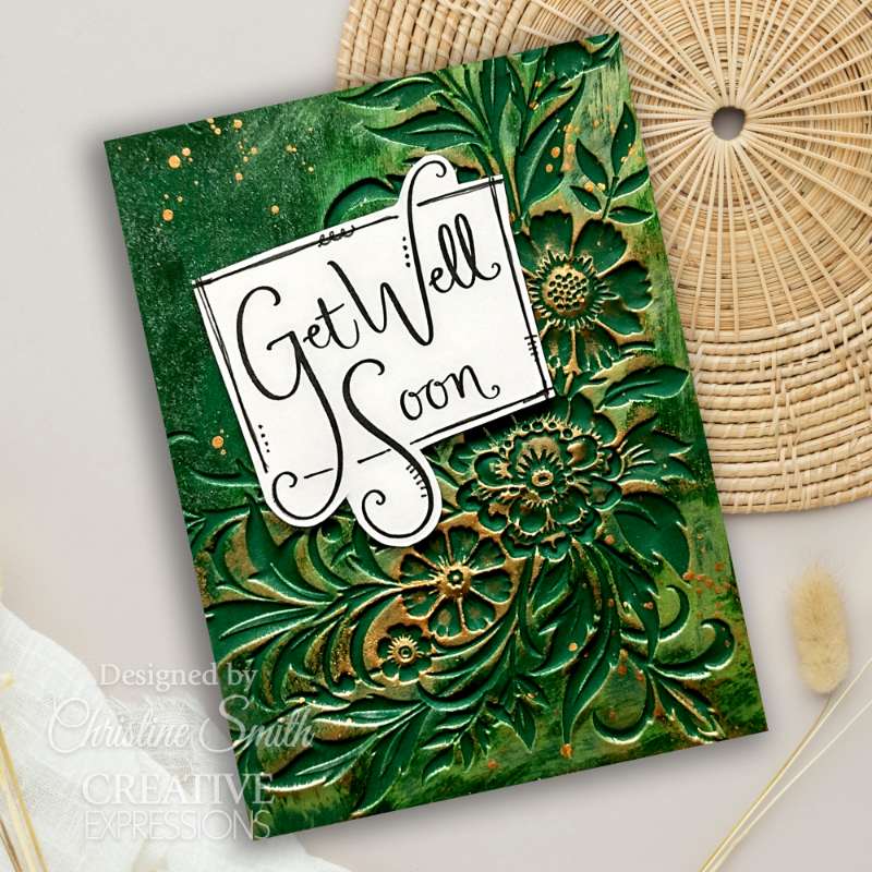 Creative Expressions Clear Stamp Set 4"x 6" - Petal Cascade Sentiments