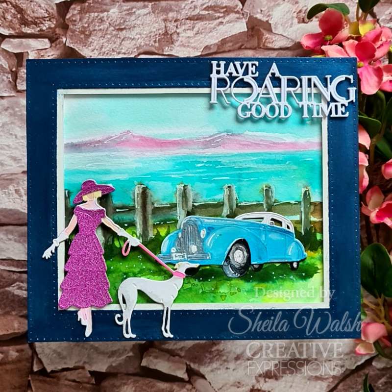 Creative Expressions Craft Dies By Sue Wilson - Art Deco Collection - Elegant Stroll