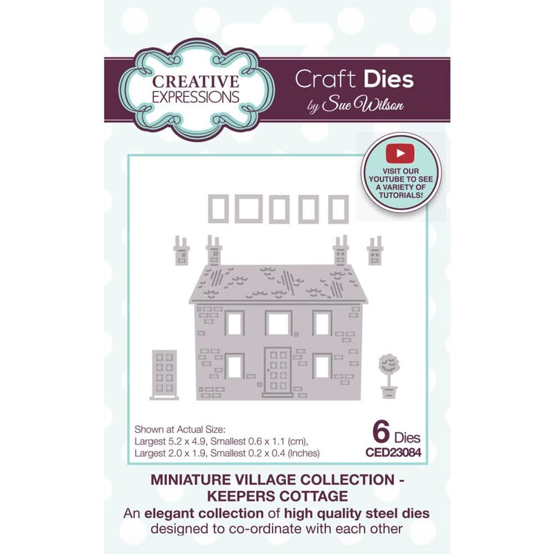 Creative Expressions Craft Dies By Sue Wilson Miniature Village Keepers Cottage
