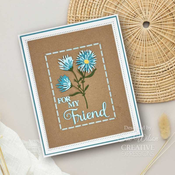 Creative Expressions Craft Dies By Sue Wilson - Layered Flowers Collection - Aster*